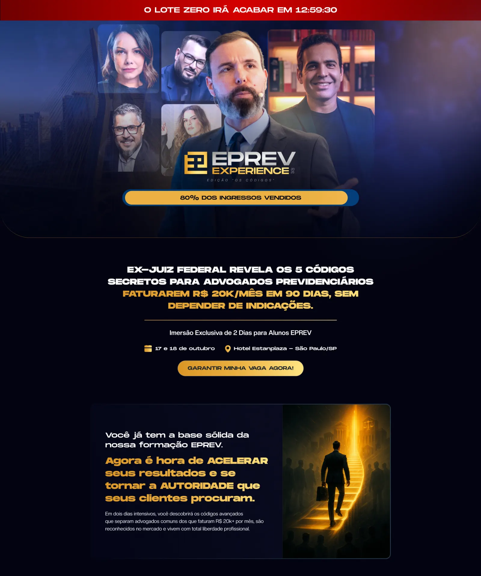 ePREV Experience landing page