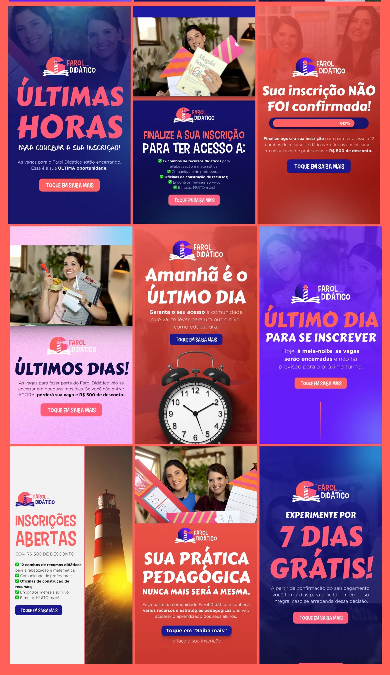 Farol Didático project board