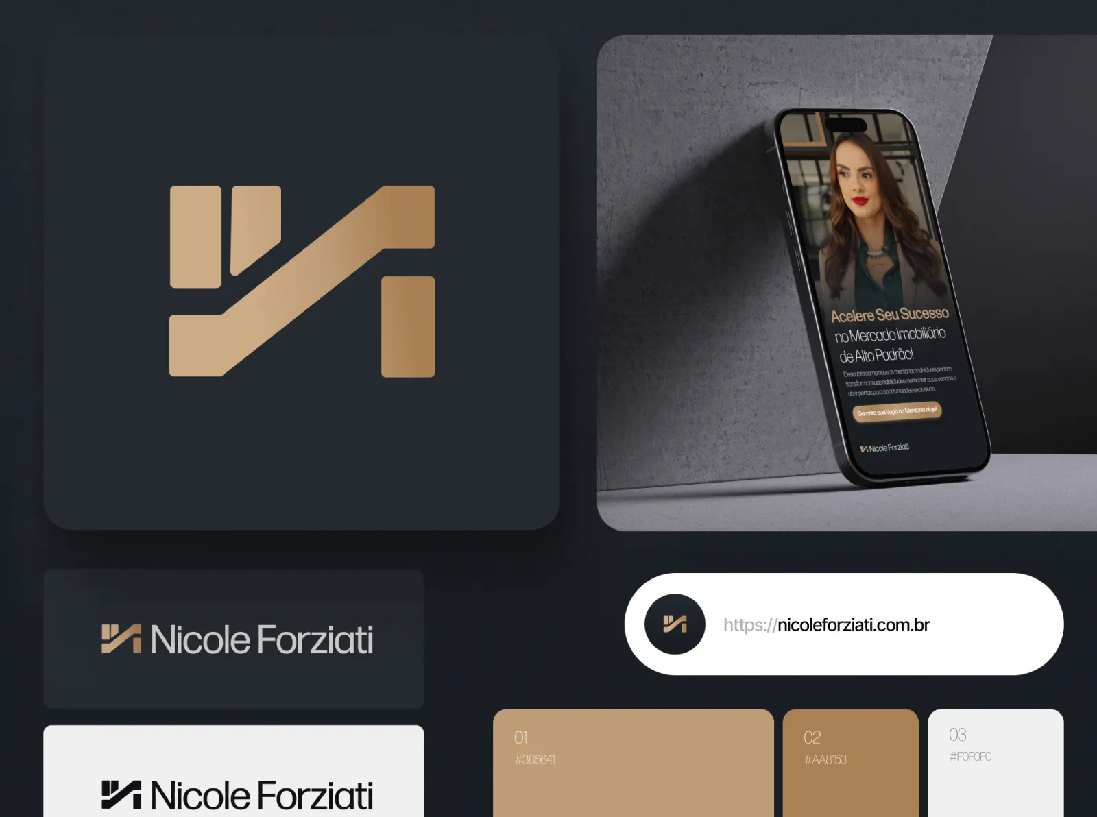 Nicole Forziati brand identity