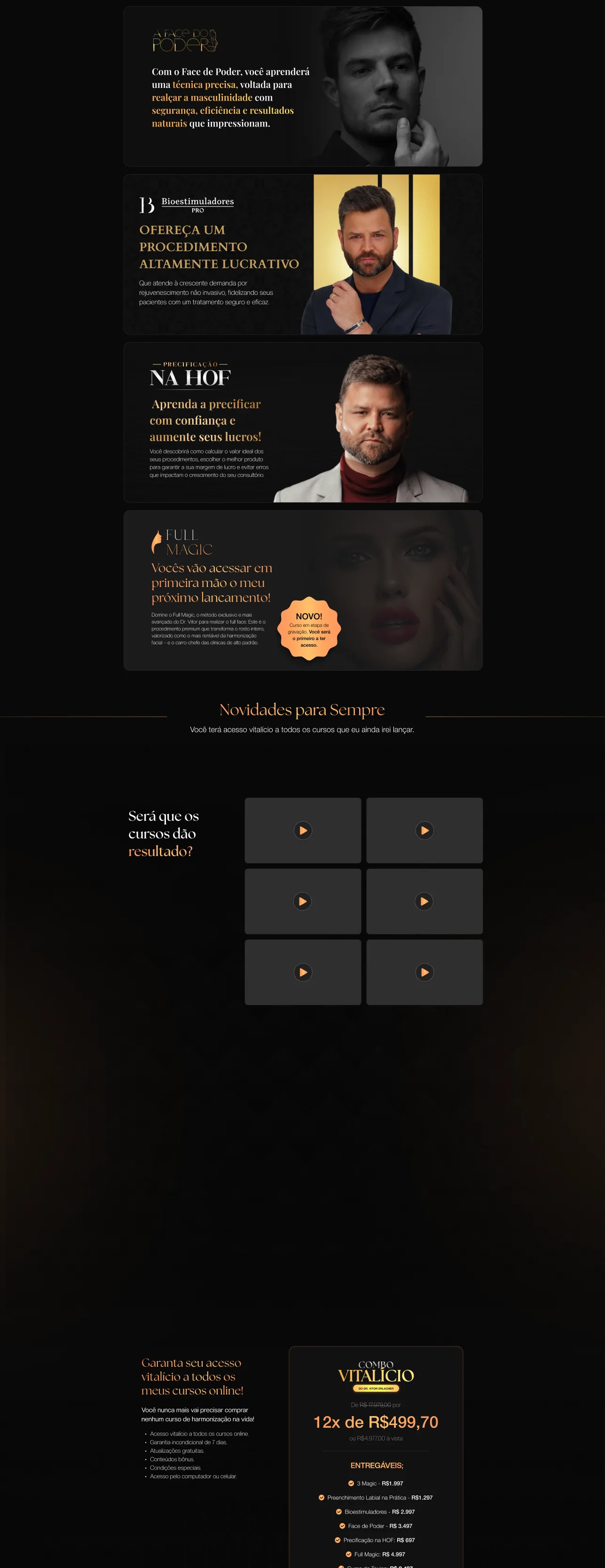 Sales page for the lifetime combo
